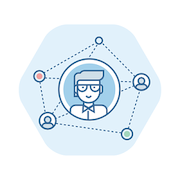 Organization chart for Zoho CRM